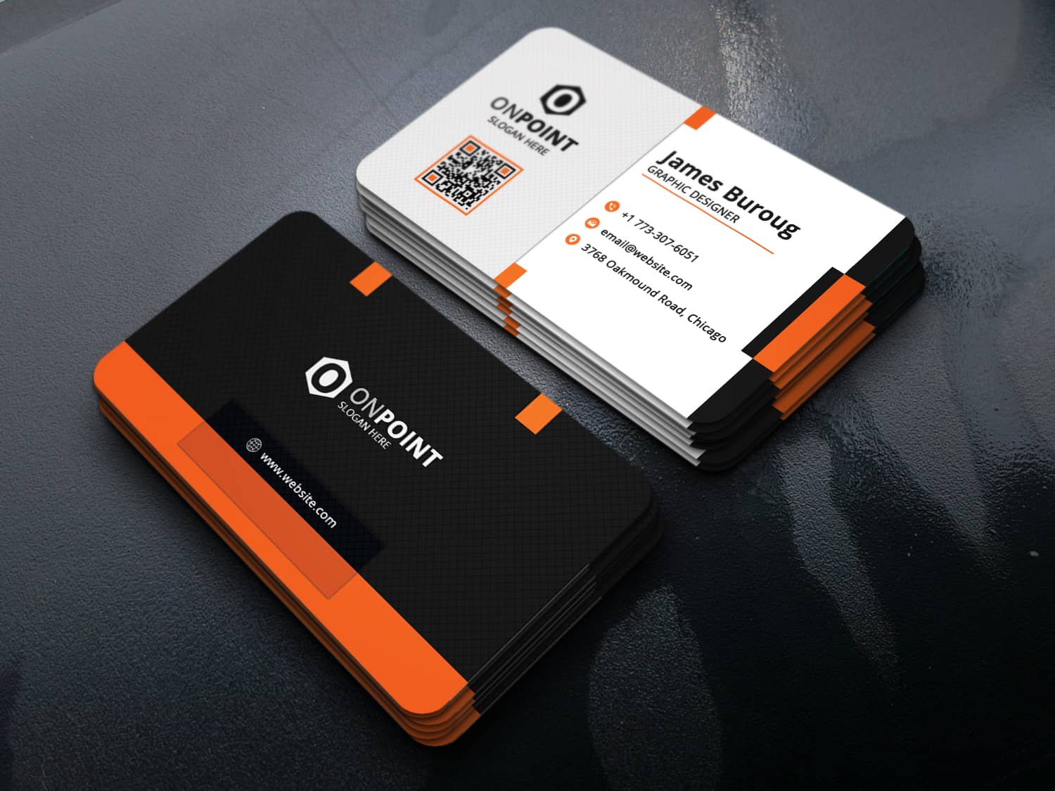 Corporate Multi Color Business Card