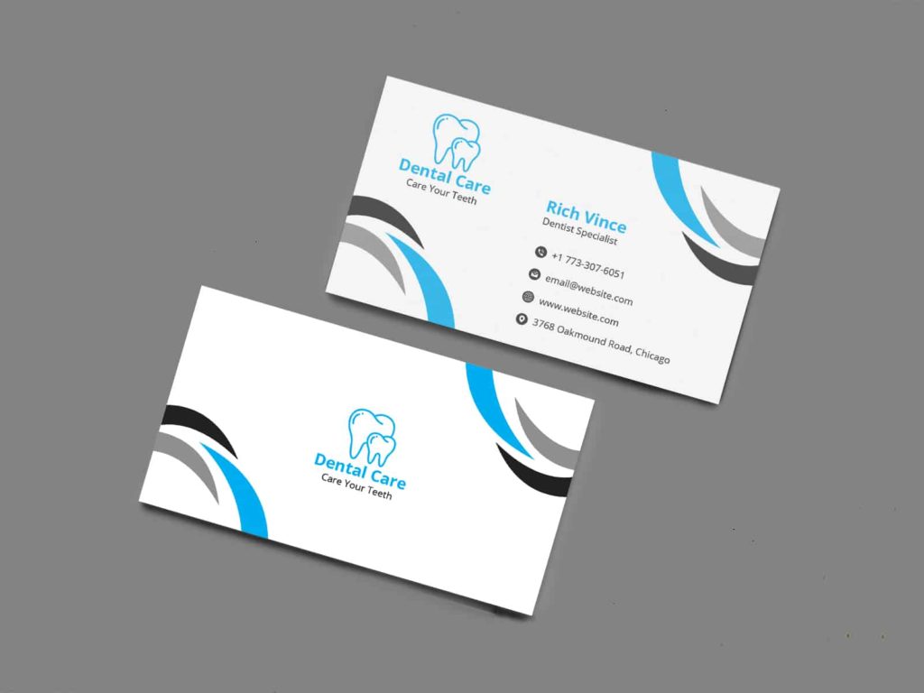 dental business card templates free download