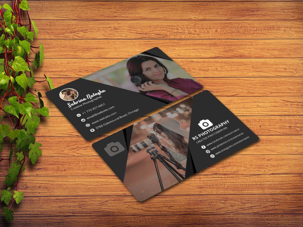 Photographer Business Cards Design