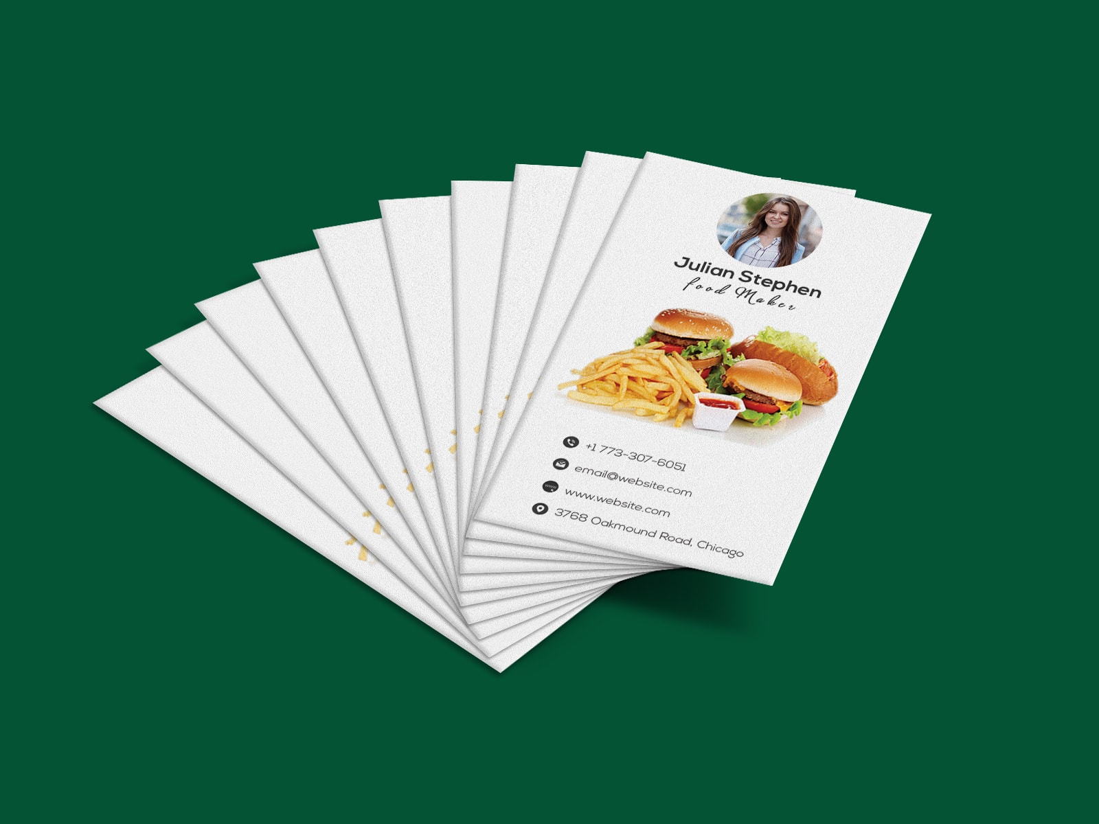 Creative Restaurant Business Card