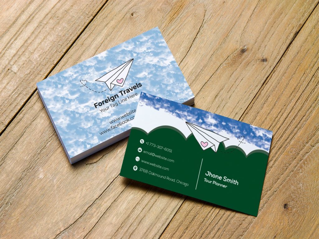 Foreign Travels Business Card Design