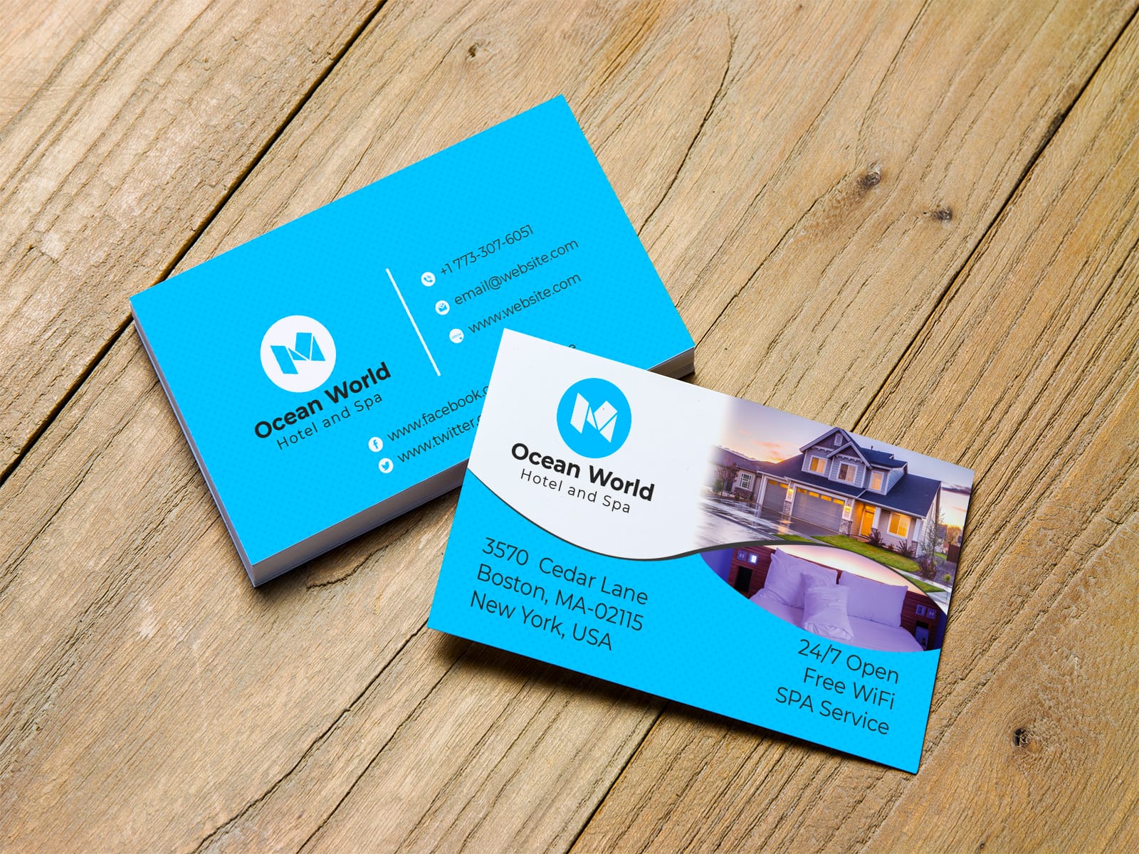 Hotel Business Card Design Template TechMix