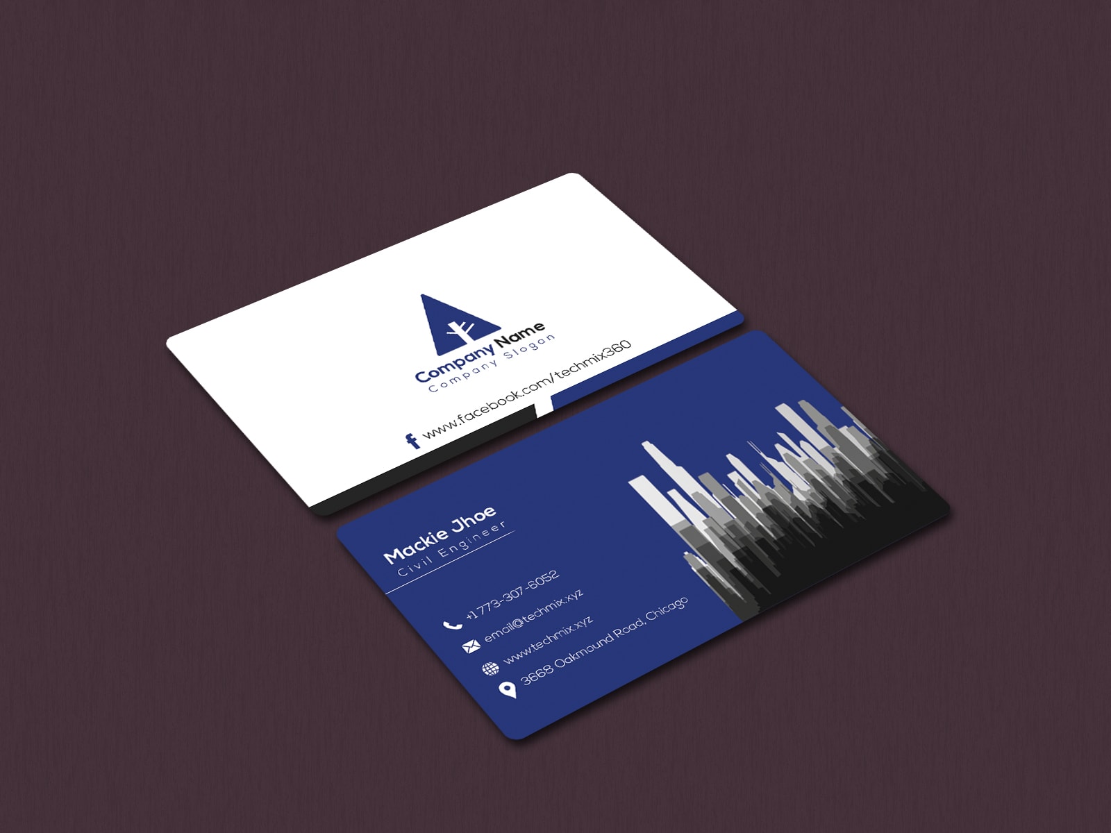 Civil Engineer Visiting Card