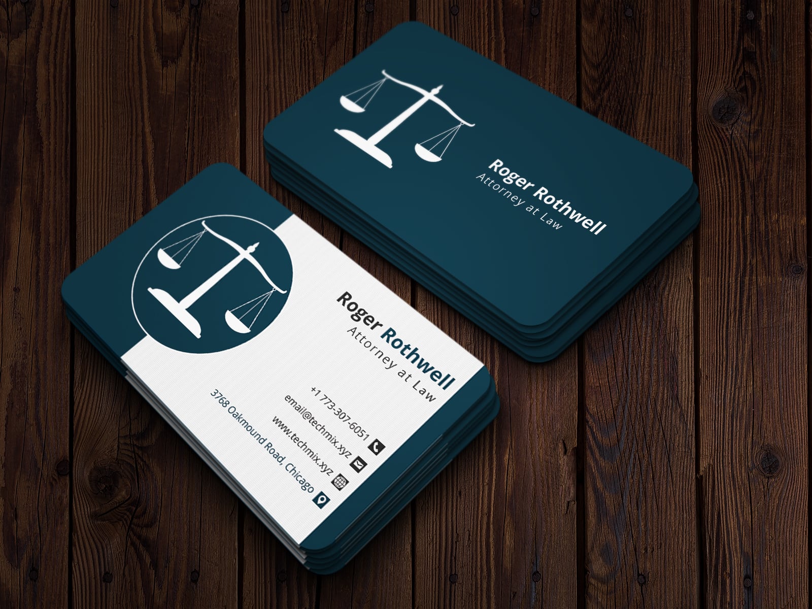 Lawyer Business Card Template TechMix