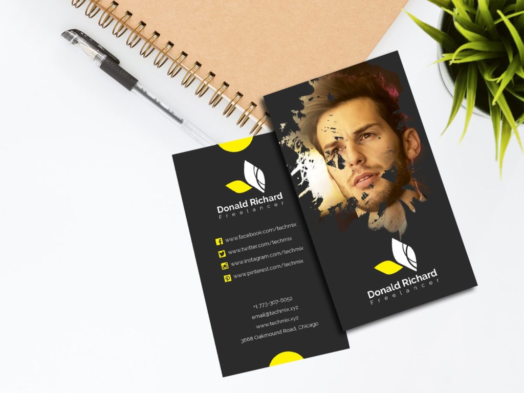 Elegant Freelancer Business Card Template