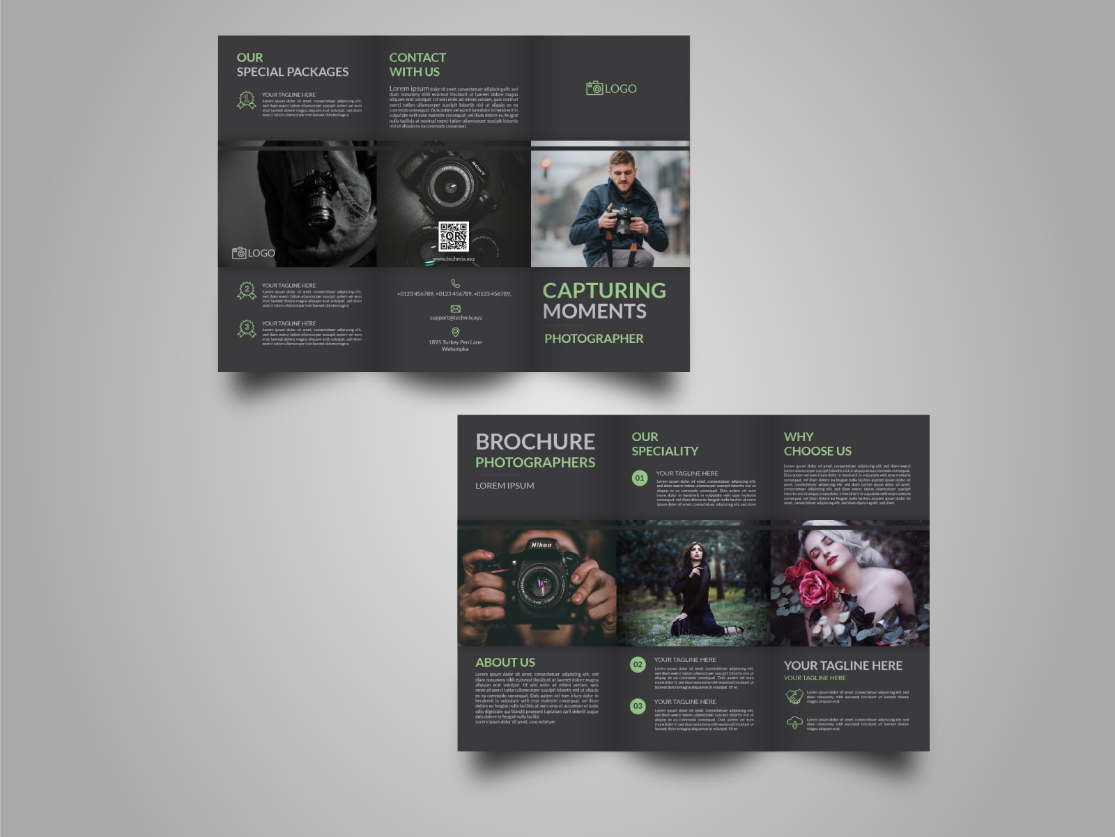 Event Photography Tri Fold Brochure Template