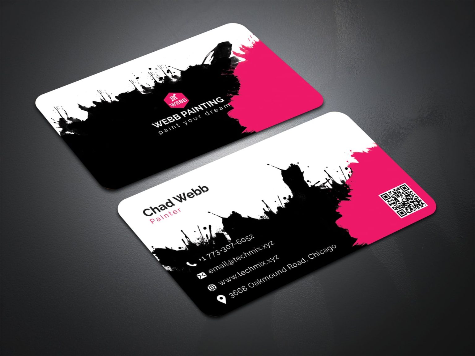 Painter Business Card Design TechMix