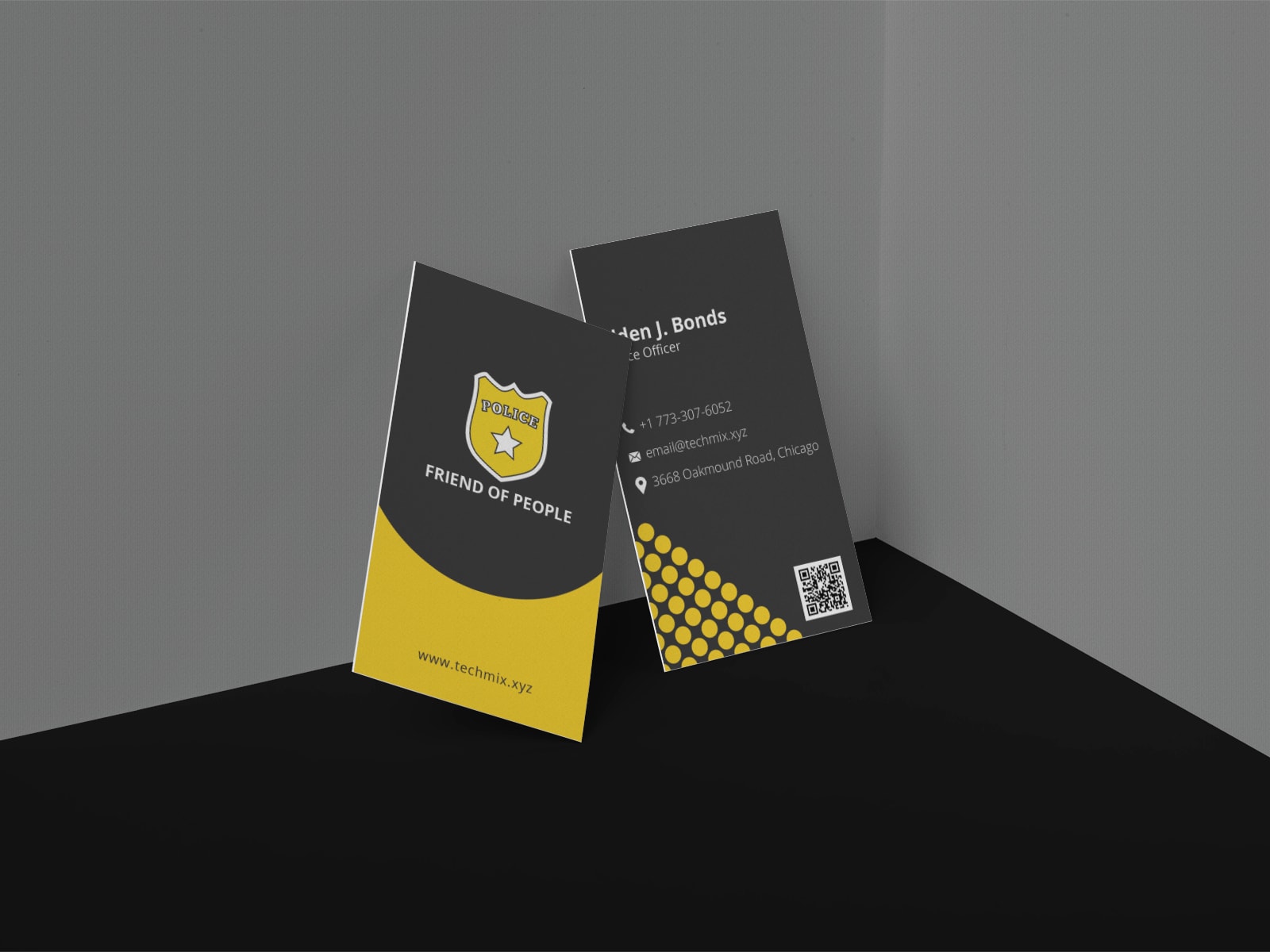 Police Officer Business Card Template