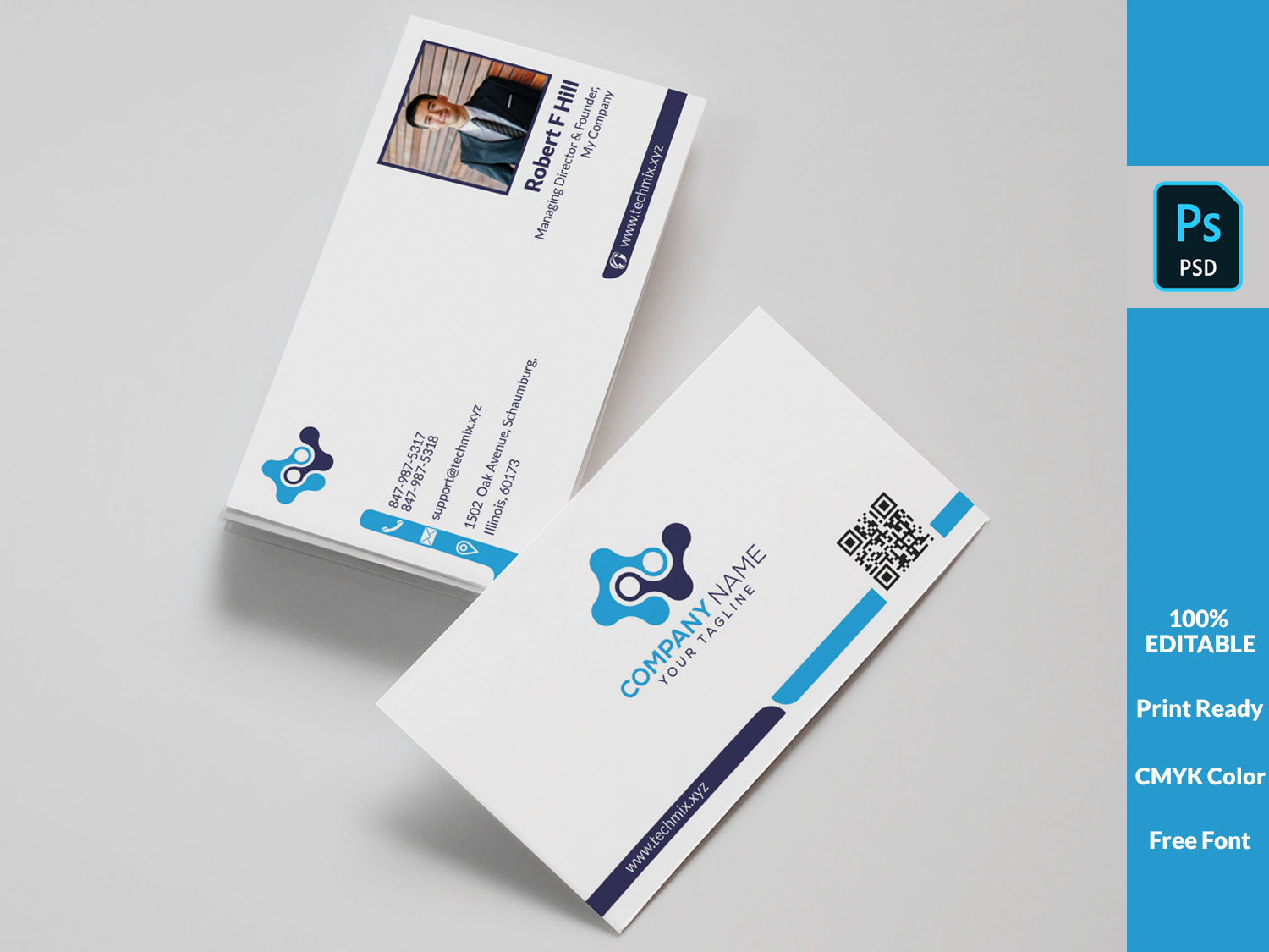 Corporate Business Card Template Thumbnail
